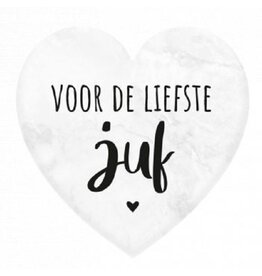 Hartenwens - voor de liefste juf