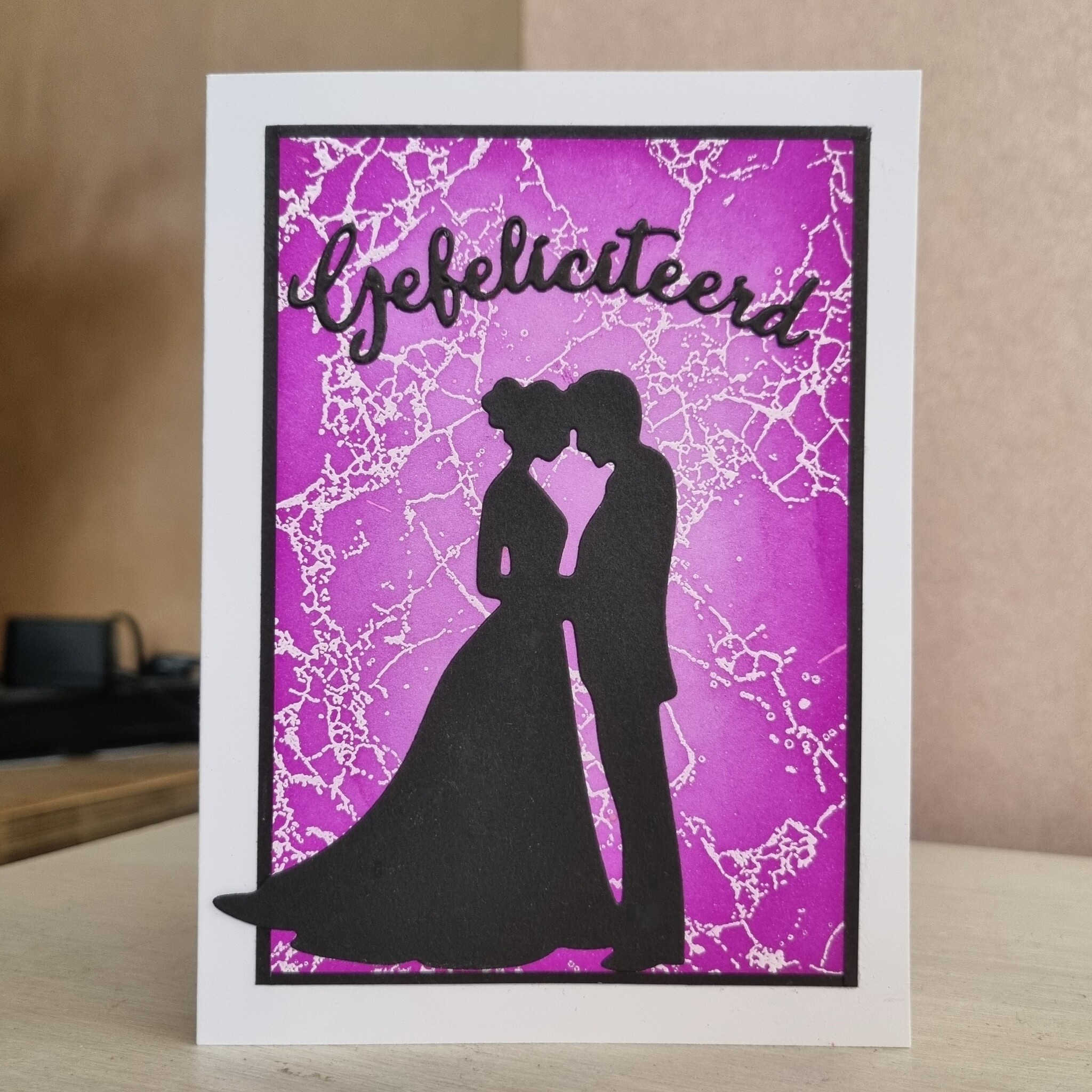 Wenskaart - Gefeliciteerd (bruidspaar)