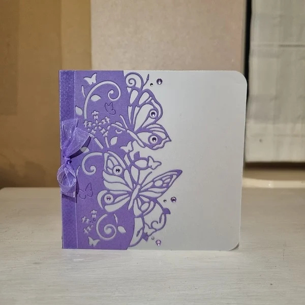 Wenskaart - vlinders (perkament)