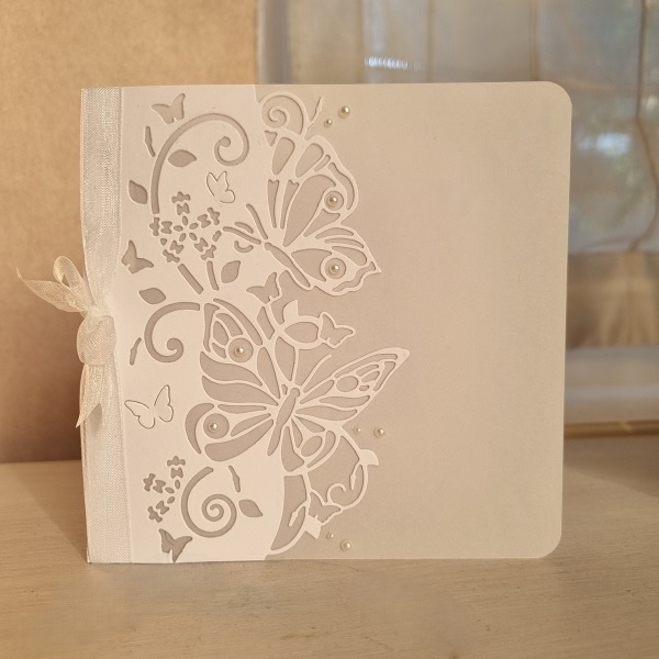 Wenskaart - vlinders (perkament)