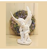 Beeld engel met hoofd op hand