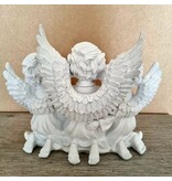 Beeld schaal met 3 engelen