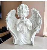Beeld engel met vogel in de hand (prijs per stuk!)