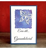 Wenskaart -  Even stil.... gecondoleerd