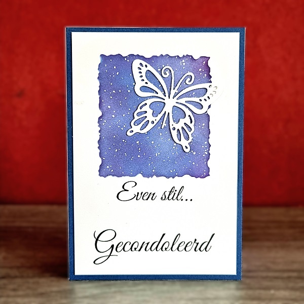 Wenskaart -  Even stil.... gecondoleerd