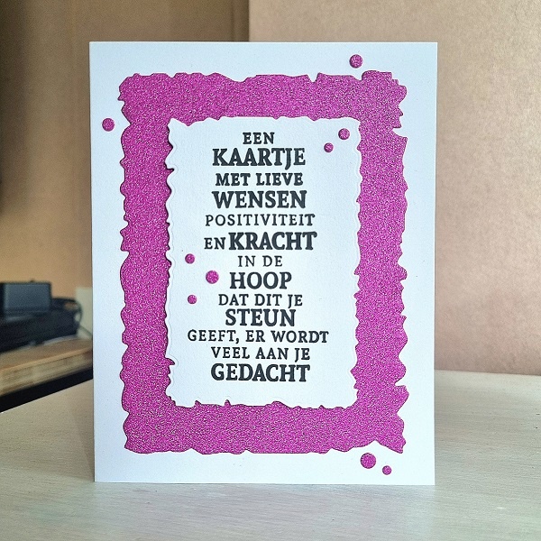 Wenskaart - Een kaartje met lieve wensen...