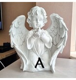 Beeld engel met vogel in de hand (prijs per stuk!)