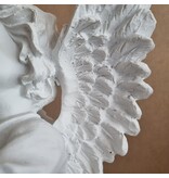 Beeld engel met vogel in hand  (33 cm!)