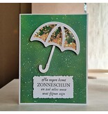 Wenskaart - Paraplu (schudkaart)