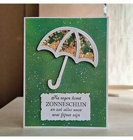 Kaart - Paraplu (zonneschijn, doorbijten)