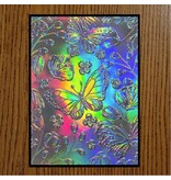 Wenskaart - Vlinder relief (holografisch)