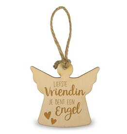 Miko Houten engeltje - Liefste vriendin