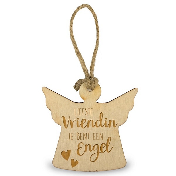 Miko Houten engeltje - Liefste vriendin