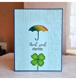 Wenskaart - Heel veel sterkte (paraplu)