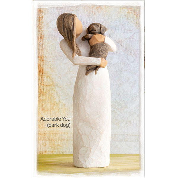 Willow Tree Adorable You (dark dog)