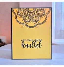 Kaart - Een hele dikke knuffel (mandala)