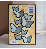 Wenskaart - Vlinders (alles komt goed, veel sterkte)