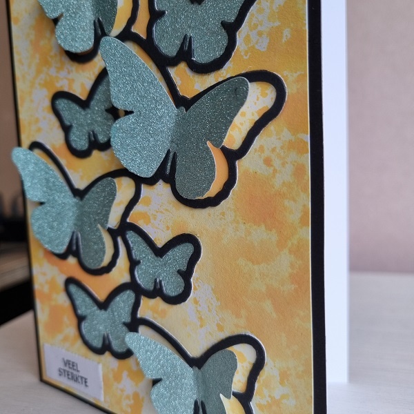 Wenskaart - Vlinders (alles komt goed, veel sterkte)