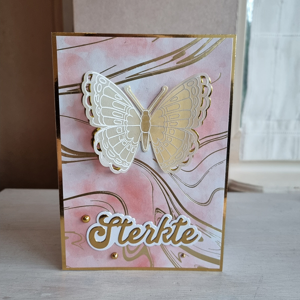Wenskaart - Vlinder (Sterkte)