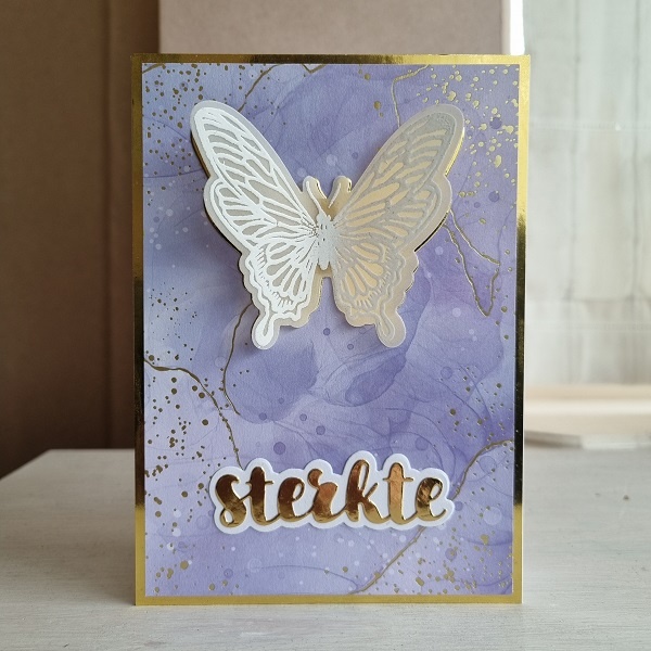 Wenskaart - Vlinder (Sterkte)