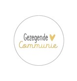 5 stickers gezegende communie