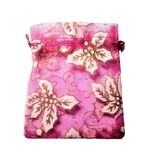 Luxe kerst organza zakjes (5 stuks!)