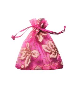 Luxe kerst organza zakjes (5 stuks!)