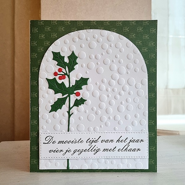 Kerstkaart - De mooiste tijd van het jaar, vier je gezellig met elkaar