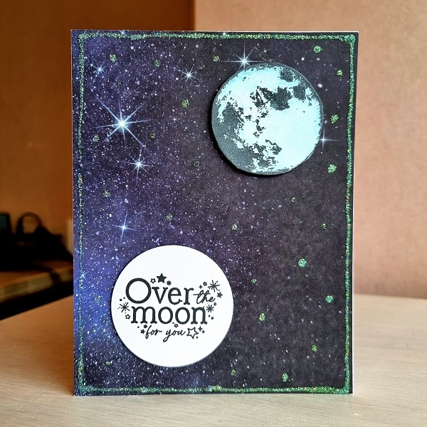 Wenskaart - Over the moon for you