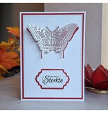 Wenskaart vlinder - heel veel sterkte