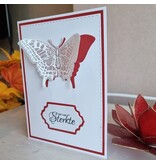 Wenskaart vlinder - heel veel sterkte