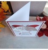 Wenskaart vlinder - heel veel sterkte