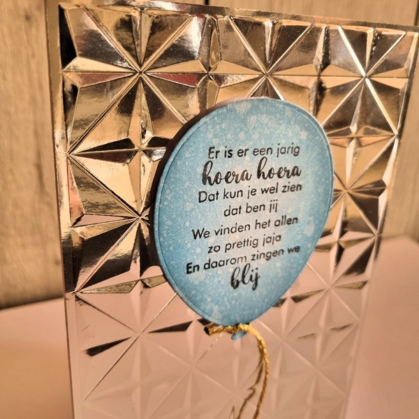 Wenskaart - er is er één jarig hoera hoera!