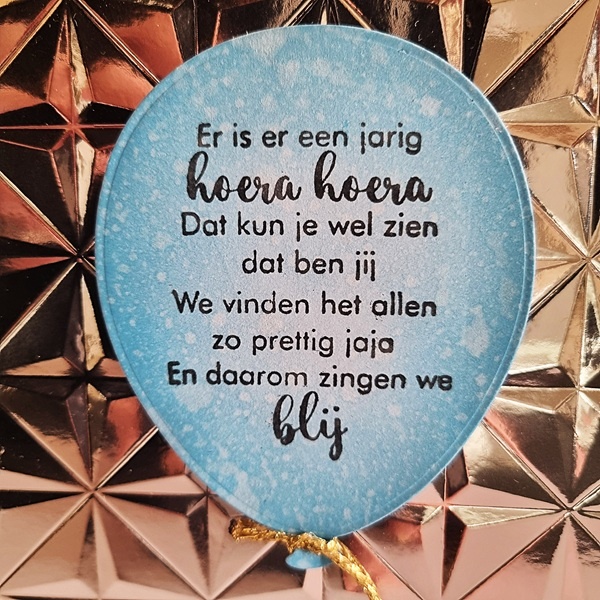 Wenskaart - er is er één jarig hoera hoera!