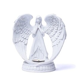 Theelichthouder staande engel