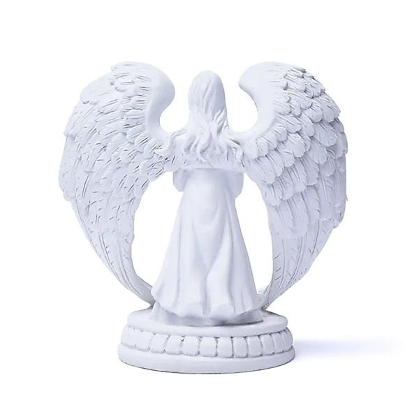 Theelichthouder staande engel