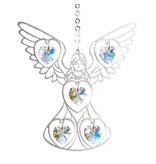 Suncatcher engel met hartjes (diverse kleuren)