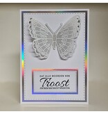 Wenskaart - Dat alle woorden van troost een bron van kracht mogen zijn (holografisch)