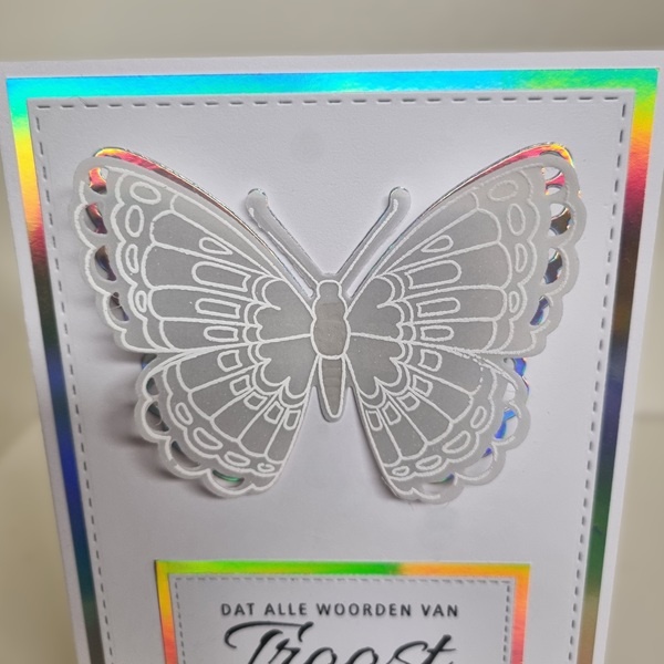 Wenskaart - Dat alle woorden van troost een bron van kracht mogen zijn (holografisch)