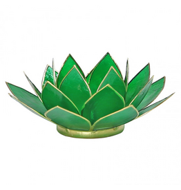 Lotus kaarshouder - groen (gevallen engeltje)
