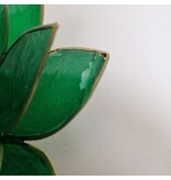 Lotus kaarshouder - groen (gevallen engeltje)