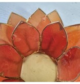 Lotus kaarshouder - oranje (gevallen engeltje)