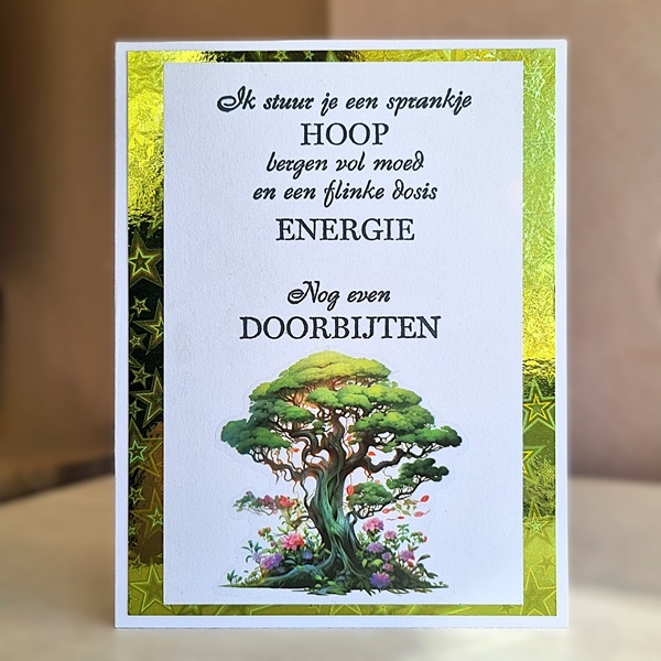 Wenskaart - een sprankje hoop...
