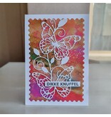 Wenskaart - Dikke knuffel (vlinders)