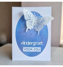 Kaart - Vlindergroet, voor jou