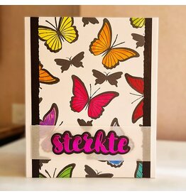 Kaart - Sterkte (gekleurde vlinders)