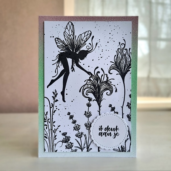 Wenskaart - Ik denk aan je (elfje)