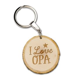 Sleutelhanger boomschijfje - I love opa