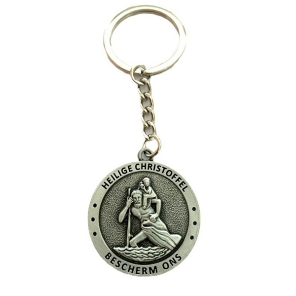 Christoffel muntje sleutelhanger