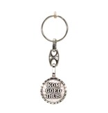 Sleutelhanger Christoffel "Kom goed thuis" met rand